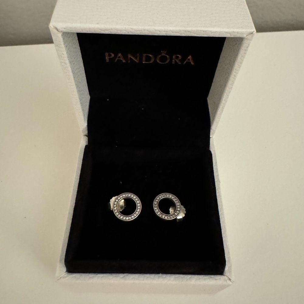 Pandora Forever Circle Diamond Studs